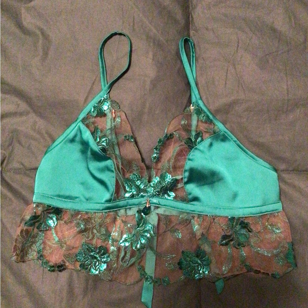 Honey Birdette Whitney Emerald Lounge Top
